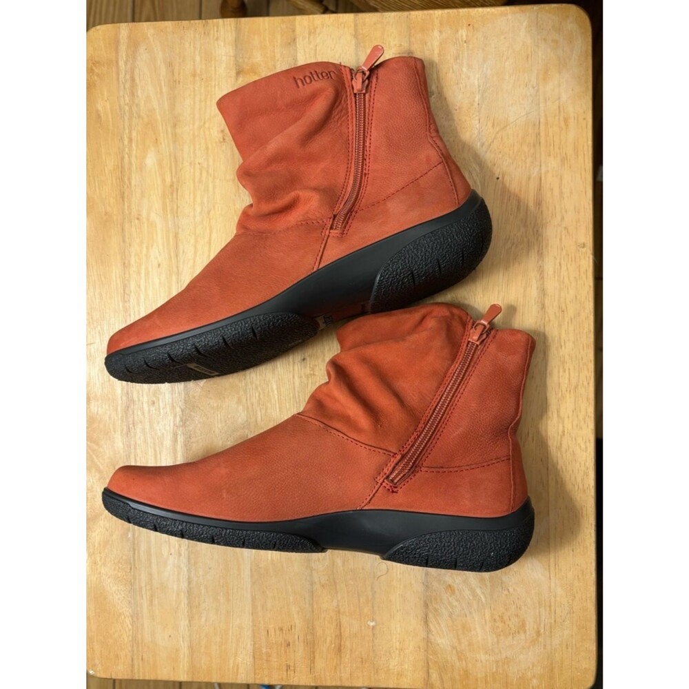 Hotter whisper Spice women’s color soft faux suede ankle boots booties size 6.5